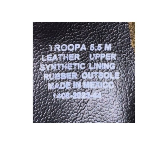 Steve Madden Troopa Black Leather Combat Boots Women Size 5.5 NWOB - Picture 9 of 10